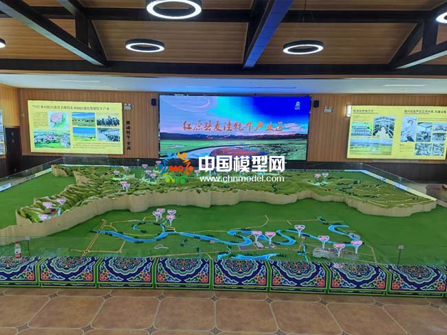 紅原縣牦?，F(xiàn)代農(nóng)業(yè)園區(qū)沙盤(pán)模型