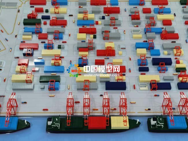 南沙全自動(dòng)化碼頭沙盤(pán)模型