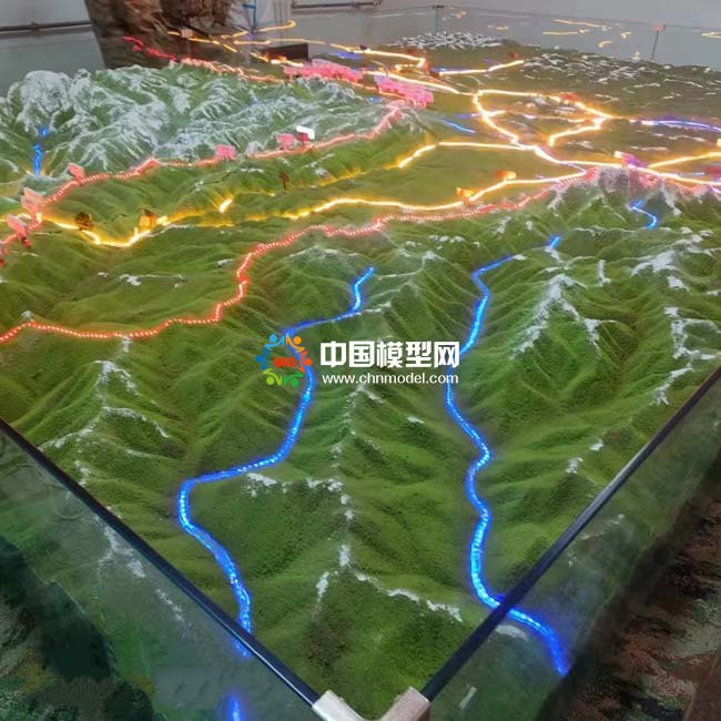 西藏軍區(qū)地形沙盤(pán)模型