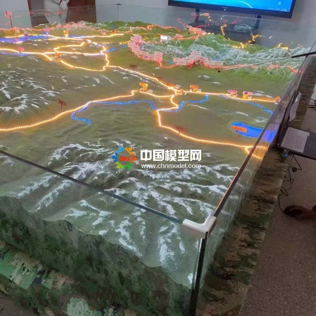 西藏軍區(qū)地形沙盤(pán)模型