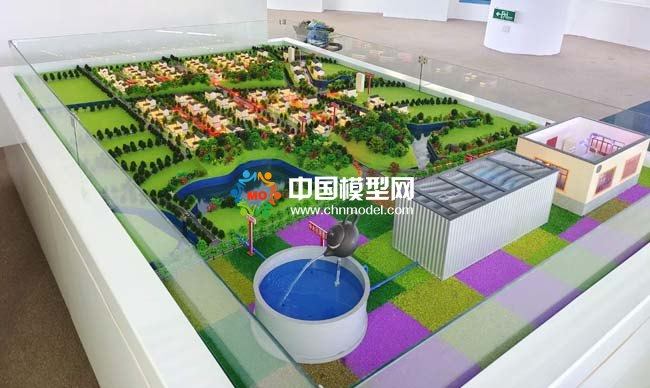 農(nóng)村廢水中水回用水處理系統(tǒng)沙盤模型