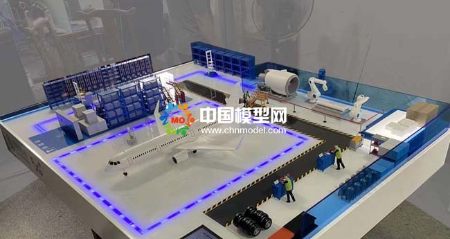 智慧機(jī)務(wù)檢修中臺(tái)沙盤(pán)模型