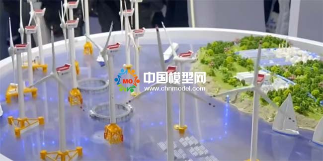 海上風(fēng)電場解決方案沙盤模型