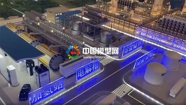 綠電儲能綠色化工耦合聯(lián)動沙盤模型