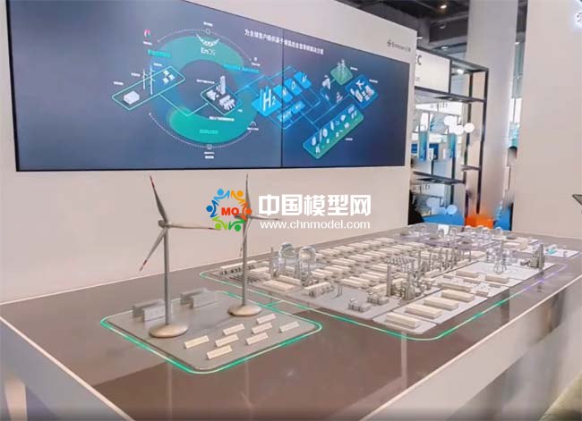 新型綠色能源系統(tǒng)再生能源電站沙盤模型
