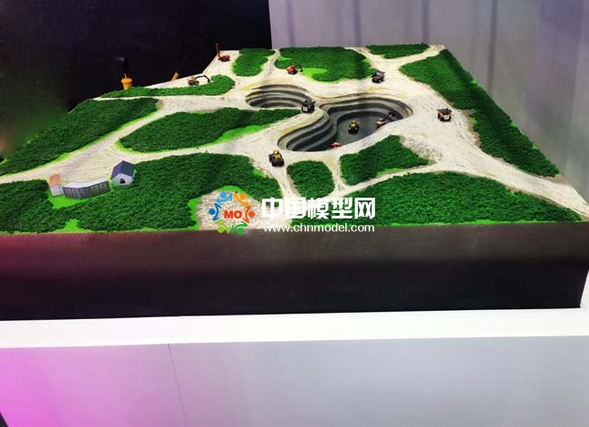 露天礦山開采沙盤模型