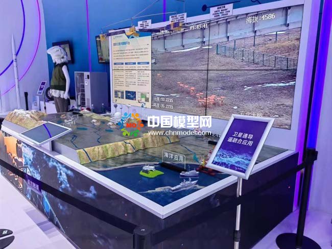 衛(wèi)星通導遙融合應用沙盤模型