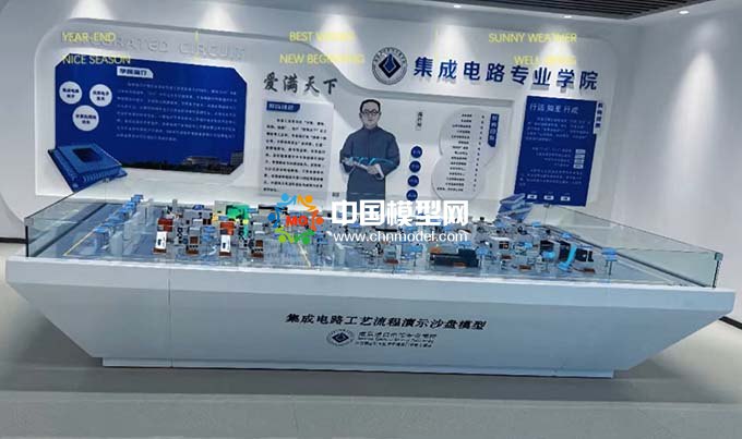 集成電路工藝流程演示沙盤模型