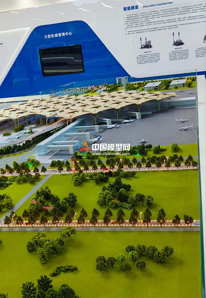 智能建造機(jī)場(chǎng)大型機(jī)械管理沙盤模型