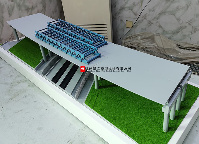 橋梁模型跨高鐵拆除連續(xù)梁工程實(shí)例模型