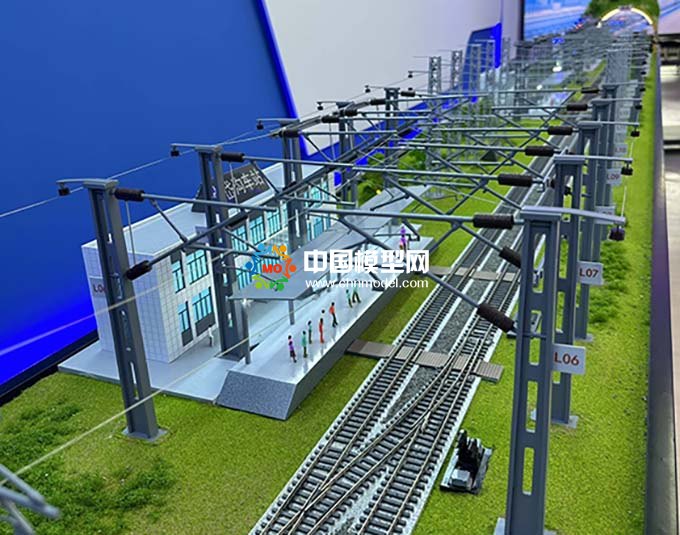 車站接觸網(wǎng)絕緣錨段關(guān)節(jié)沙盤模型