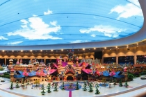 3D打印的恒大童世界建筑模型, 100多臺SLA設(shè)備，2.6噸光敏樹脂