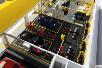 智能物流庫模型，上海曉奧工業(yè)模型，汽修店展示模型