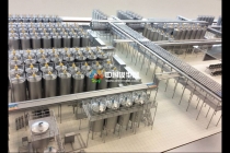 牛奶生產(chǎn)線模型，乳業(yè)生產(chǎn)線沙盤模型