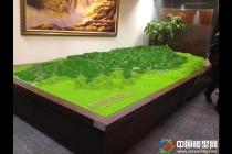 原始恐龍時(shí)代場(chǎng)景模型，流村菩薩鹿地形沙盤(pán)模型