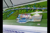 嘉善至西塘市域鐵路土建施工SG5標(biāo)預(yù)制梁場沙盤模型